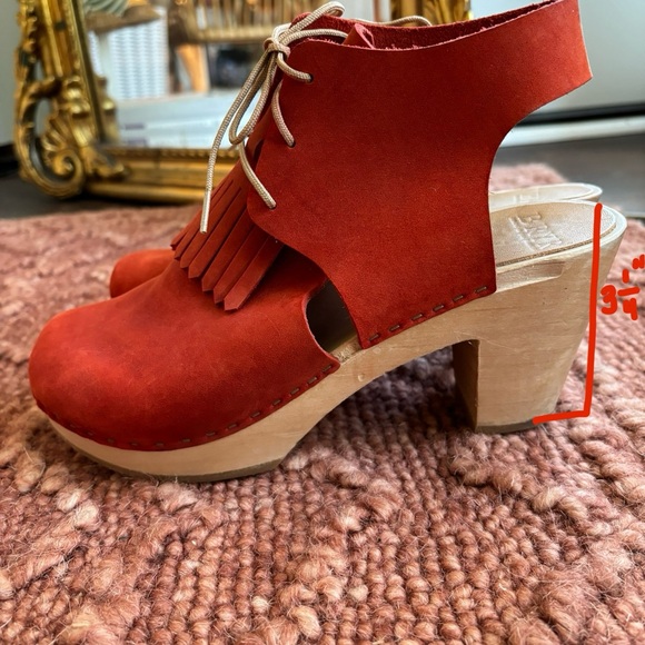 Poppy red Bryr Clogs size 37 - Picture 5 of 13
